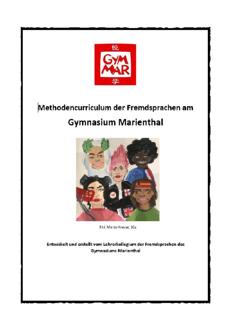 Titelseite Fremdsprachencurriculum